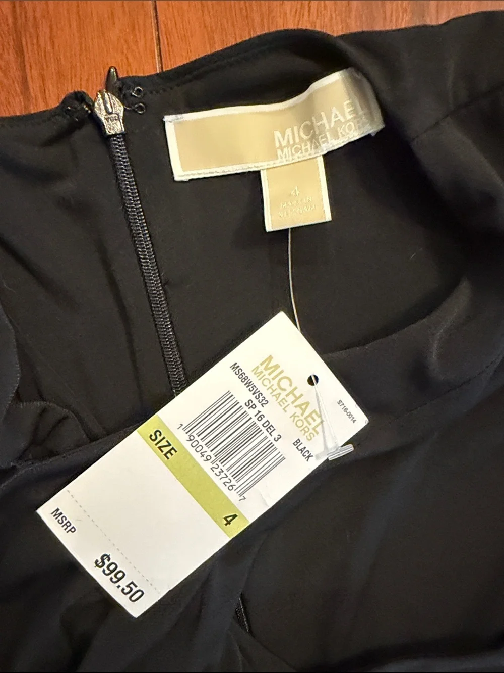 Michael Kors Black Halter Twist A-Line Dress